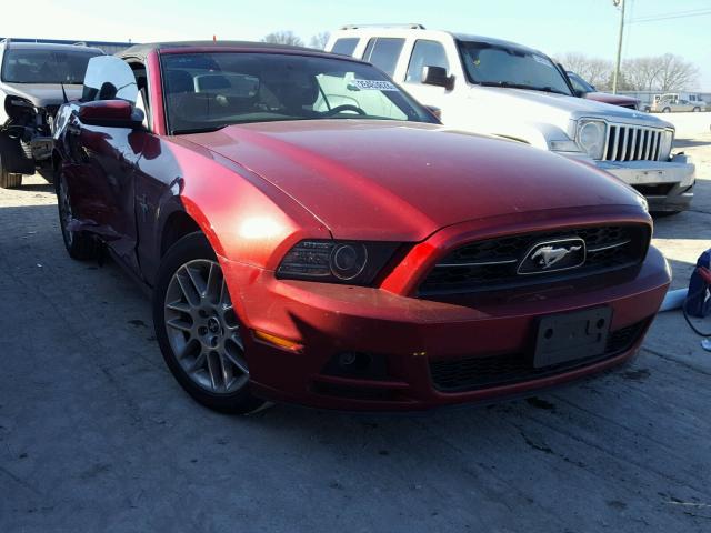 1ZVBP8EM9E5253016 - 2014 FORD MUSTANG MAROON photo 1