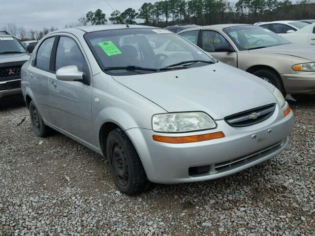 KL1TD52625B358901 - 2005 CHEVROLET AVEO BASE SILVER photo 1