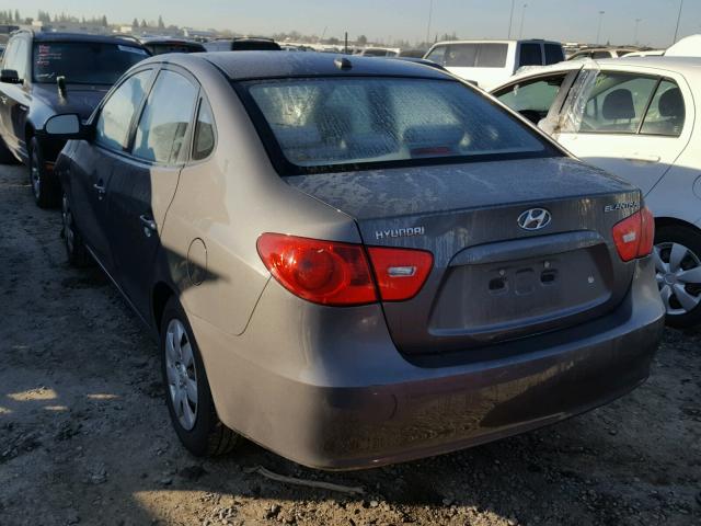 KMHDU46D88U275901 - 2008 HYUNDAI ELANTRA GL GRAY photo 3