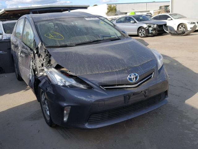 JTDZN3EUXC3182170 - 2012 TOYOTA PRIUS V GRAY photo 1