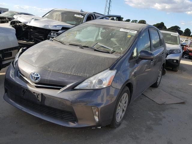 JTDZN3EUXC3182170 - 2012 TOYOTA PRIUS V GRAY photo 2