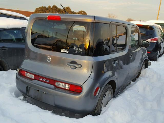 JN8AZ2KRXAT150705 - 2010 NISSAN CUBE BASE GRAY photo 4