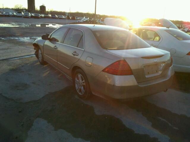 1HGCM56707A116498 - 2007 HONDA ACCORD EX TAN photo 3