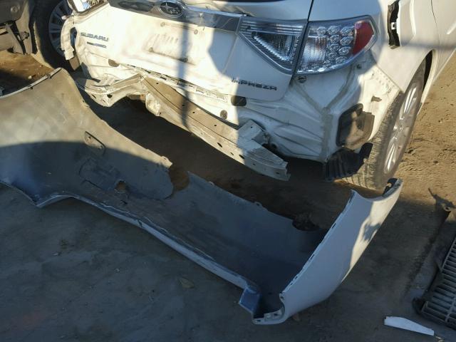 JF1GH6B67AH828597 - 2010 SUBARU IMPREZA 2. WHITE photo 9