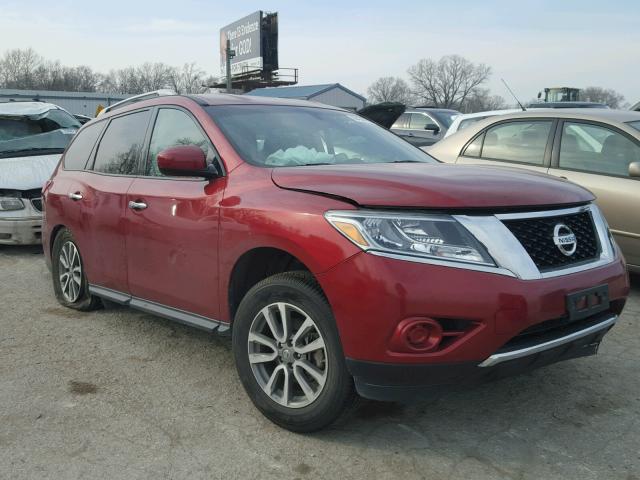 5N1AR2MM9DC685456 - 2013 NISSAN PATHFINDER RED photo 1