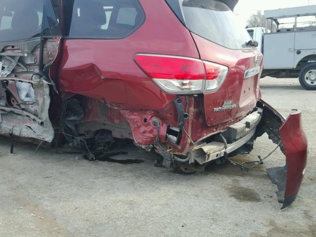 5N1AR2MM9DC685456 - 2013 NISSAN PATHFINDER RED photo 10