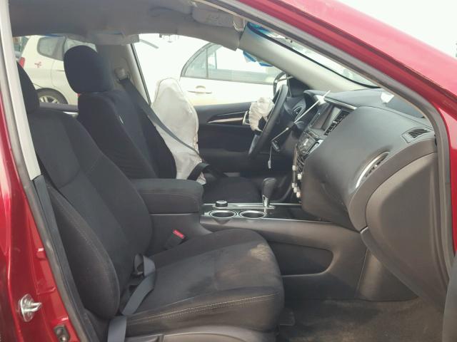 5N1AR2MM9DC685456 - 2013 NISSAN PATHFINDER RED photo 5