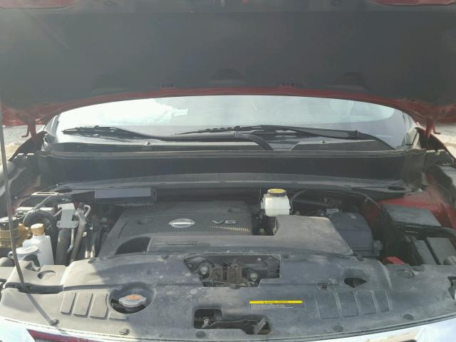 5N1AR2MM9DC685456 - 2013 NISSAN PATHFINDER RED photo 7