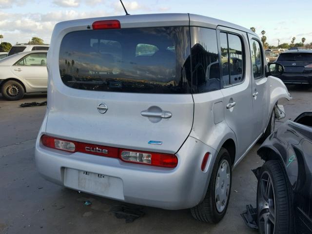 JN8AZ2KRXDT300476 - 2013 NISSAN CUBE S SILVER photo 4