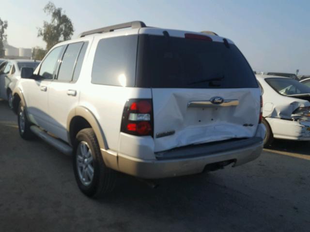 1FMEU7EE1AUA72029 - 2010 FORD EXPLORER E WHITE photo 3