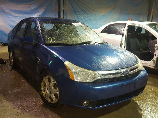 1FAHP35N18W260958 - 2008 FORD FOCUS SE BLUE photo 1