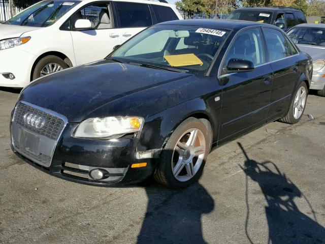 WAUAF78E37A256646 - 2007 AUDI A4 2 BLACK photo 2