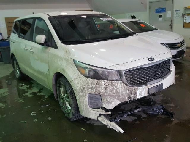 KNDMA5C1XG6112649 - 2016 KIA SEDONA L WHITE photo 1