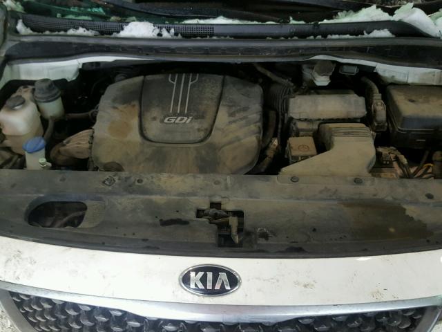 KNDMA5C1XG6112649 - 2016 KIA SEDONA L WHITE photo 7