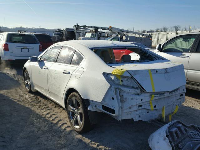 19UUA8F71CA013759 - 2012 ACURA TL WHITE photo 3