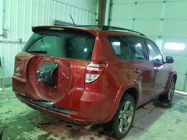 2T3RF4DV5AW075714 - 2010 TOYOTA RAV4 SPORT RED photo 4