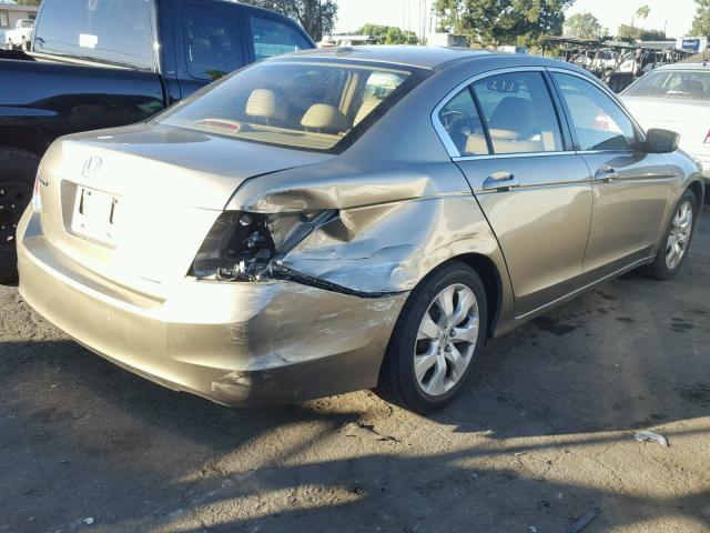 JHMCP26899C010876 - 2009 HONDA ACCORD EXL BEIGE photo 4