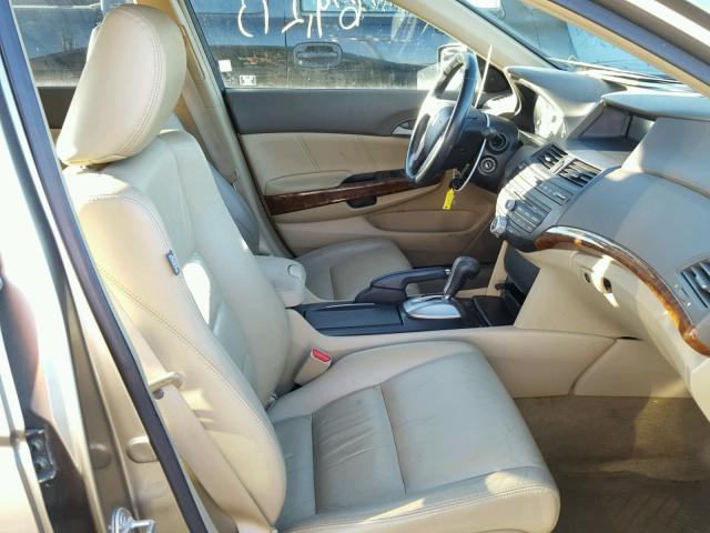 JHMCP26899C010876 - 2009 HONDA ACCORD EXL BEIGE photo 5