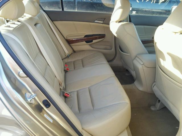 JHMCP26899C010876 - 2009 HONDA ACCORD EXL BEIGE photo 6