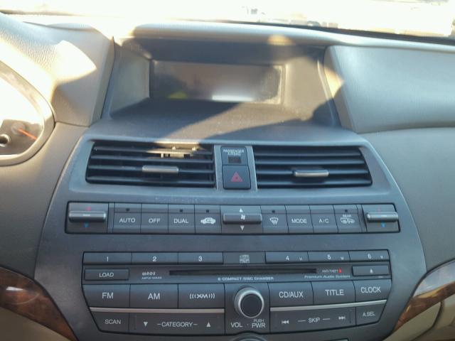 JHMCP26899C010876 - 2009 HONDA ACCORD EXL BEIGE photo 9