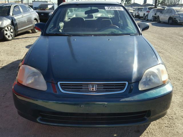 2HGEJ6628VH507456 - 1997 HONDA CIVIC DX GREEN photo 9