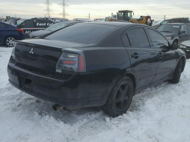 4A3AB76S84E133739 - 2004 MITSUBISHI GALANT GTS BLACK photo 4