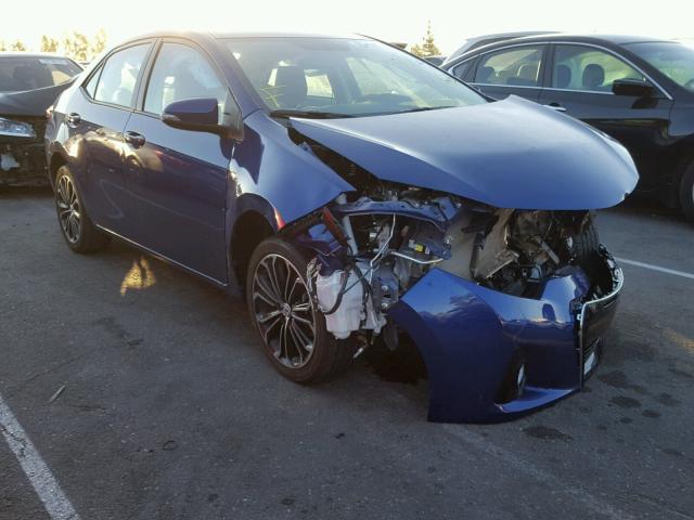 5YFBURHEXGP524872 - 2016 TOYOTA COROLLA L BLUE photo 1