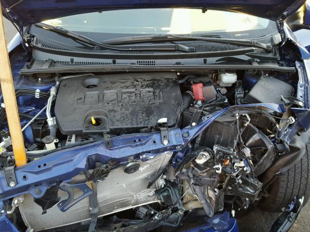 5YFBURHEXGP524872 - 2016 TOYOTA COROLLA L BLUE photo 7