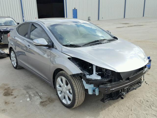 KMHDH4AE1DU923013 - 2013 HYUNDAI ELANTRA GL SILVER photo 1