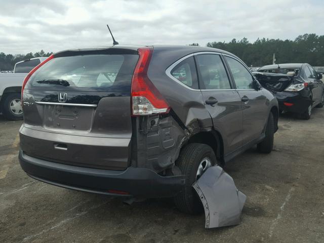 5J6RM3H3XDL035798 - 2013 HONDA CR-V LX GRAY photo 4