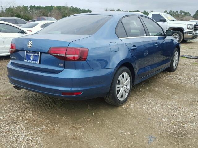 3VW2B7AJ1HM342338 - 2017 VOLKSWAGEN JETTA S 蓝色 照片 4