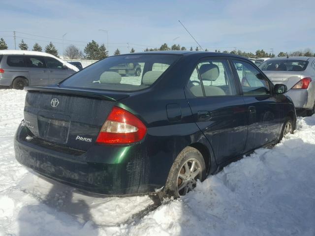 JT2BK18U320062018 - 2002 TOYOTA PRIUS GREEN photo 4