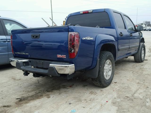 1GTDS136458184031 - 2005 GMC CANYON BLUE photo 4