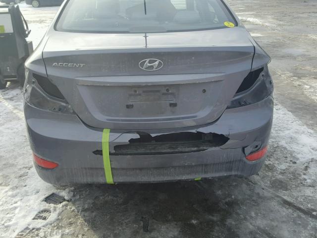 KMHCT4AE6FU904146 - 2015 HYUNDAI ACCENT GLS GRAY photo 9