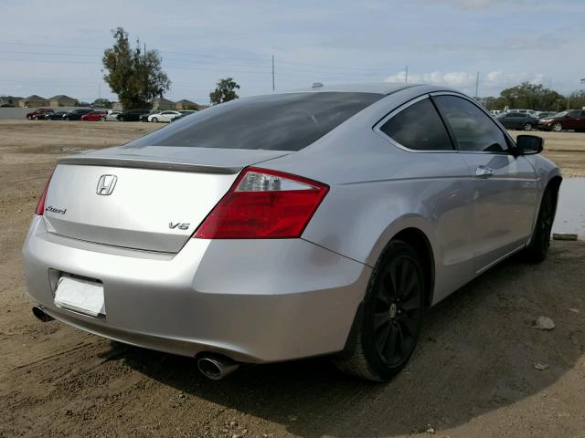 1HGCS22868A004485 - 2008 HONDA ACCORD EXL SILVER photo 4