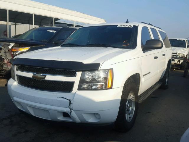 3GNFC16098G295838 - 2008 CHEVROLET SUBURBAN C WHITE photo 2