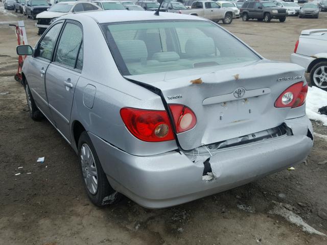 1NXBR32E37Z907395 - 2007 TOYOTA COROLLA CE SILVER photo 3