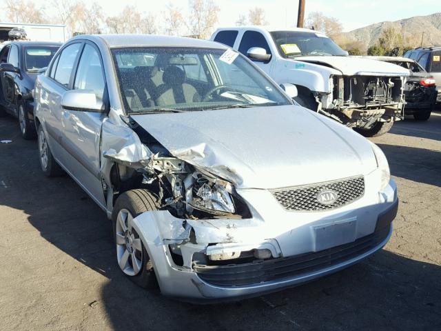 KNADE123176216590 - 2007 KIA RIO BASE SILVER photo 1