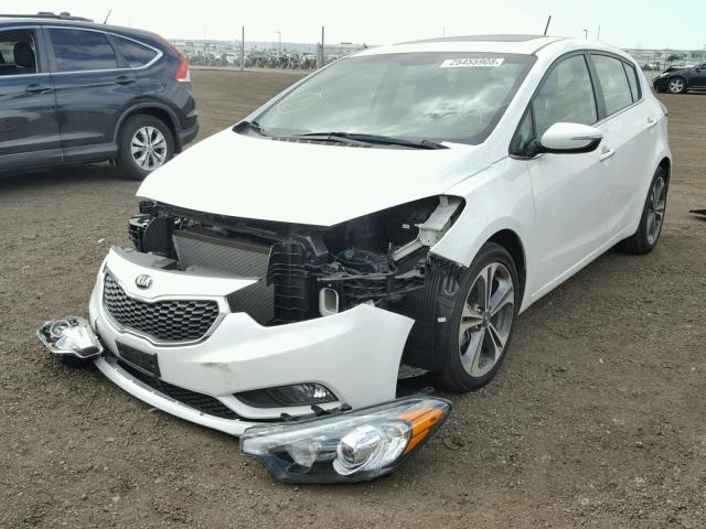 KNAFX5A80G5628822 - 2016 KIA FORTE EX WHITE photo 2