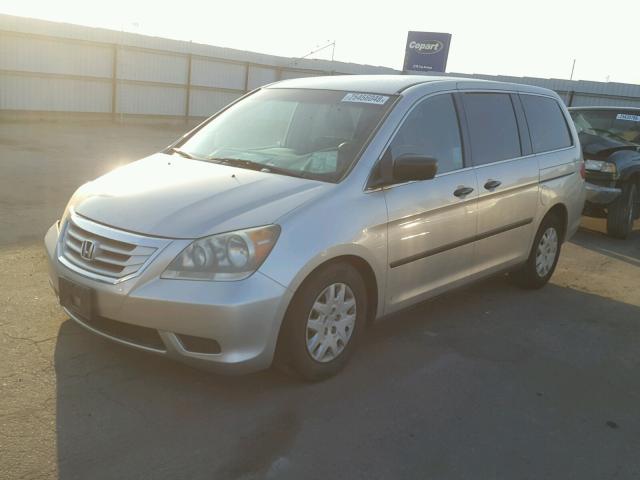 5FNRL38238B115632 - 2008 HONDA ODYSSEY LX BLUE photo 2