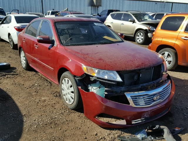 KNAGE228195313764 - 2009 KIA OPTIMA LX MAROON photo 1