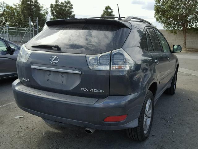 JTJHW31U860001391 - 2006 LEXUS RX 400 CHARCOAL photo 4