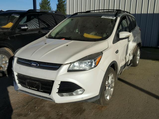 1FMCU0H95DUD39142 - 2013 FORD ESCAPE SEL WHITE photo 2