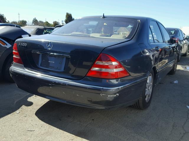 WDBNG75J12A308012 - 2002 MERCEDES-BENZ S 500 BLACK photo 4