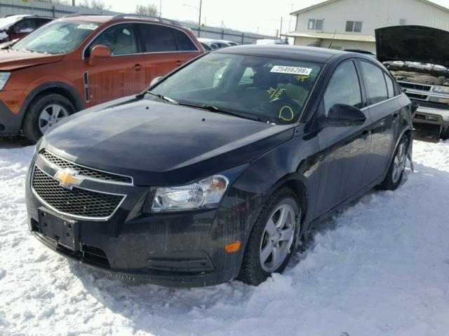 1G1PC5SB9E7395921 - 2014 CHEVROLET CRUZE LT BLACK photo 2