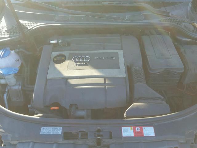 WAUNF78P77A125965 - 2007 AUDI A3 2.0 PRE GRAY photo 7