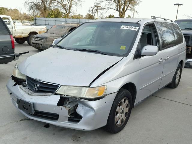 5FNRL18603B000583 - 2003 HONDA ODYSSEY EX SILVER photo 2