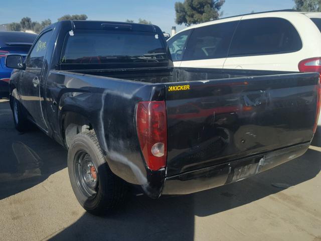 1GCCS148268182940 - 2006 CHEVROLET COLORADO BLACK photo 3