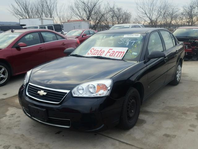 1G1ZS58F37F149218 - 2007 CHEVROLET MALIBU LS შავი ფოტო 2