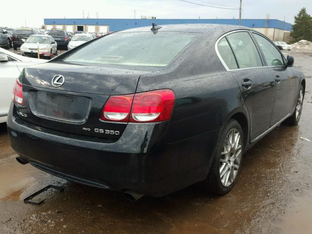 JTHCE96S470005450 - 2007 LEXUS GS 350 BLACK photo 4